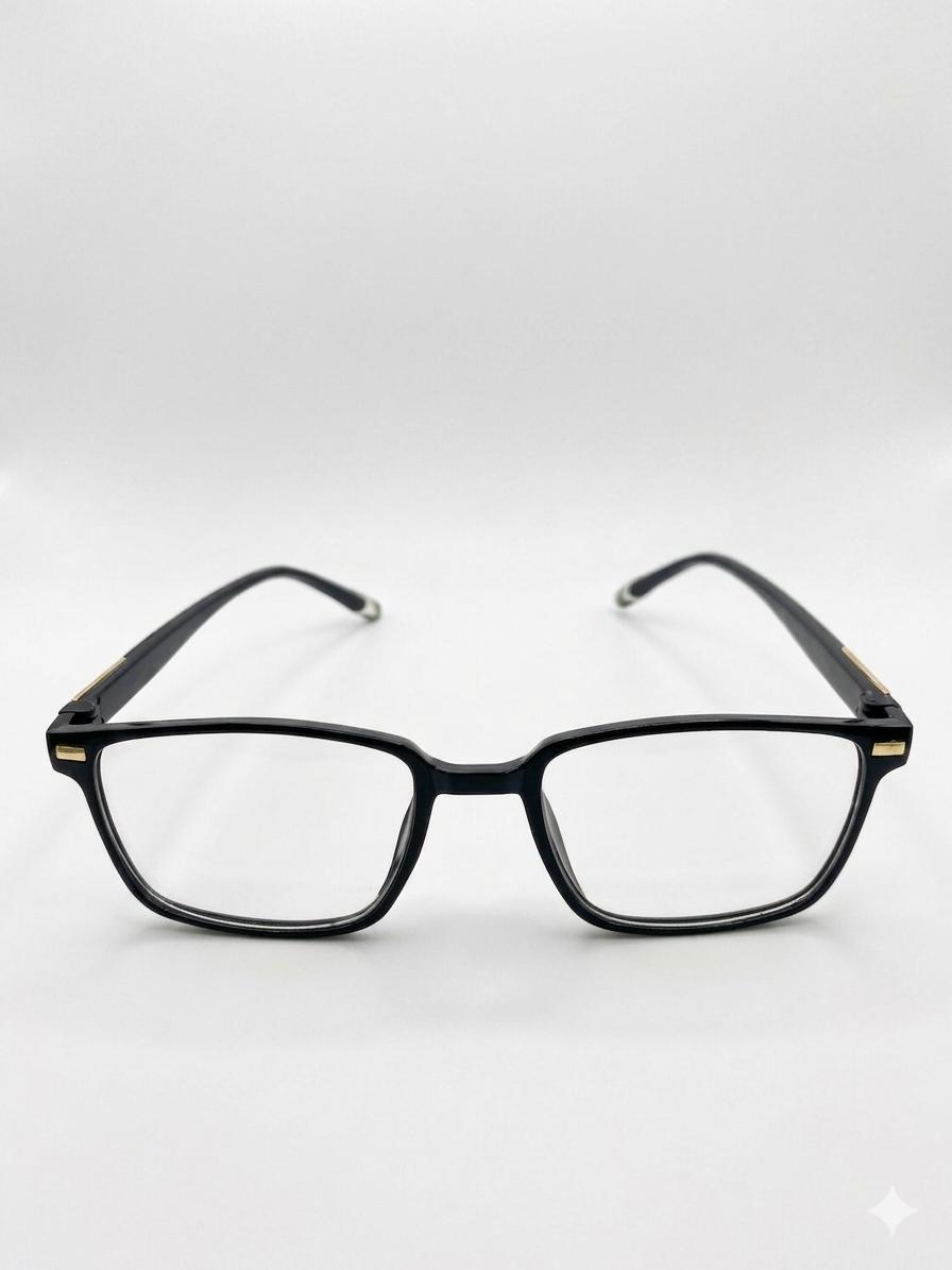 Lentes de Descanso Modernos con Filtro de Luz Azul – Armazón Negro Rectangular Unisex