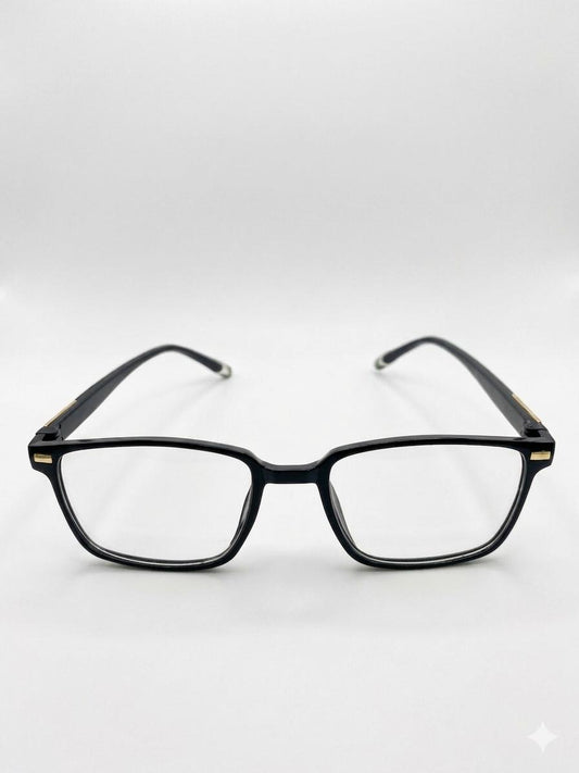 Lentes de Descanso Modernos con Filtro de Luz Azul – Armazón Negro Rectangular Unisex