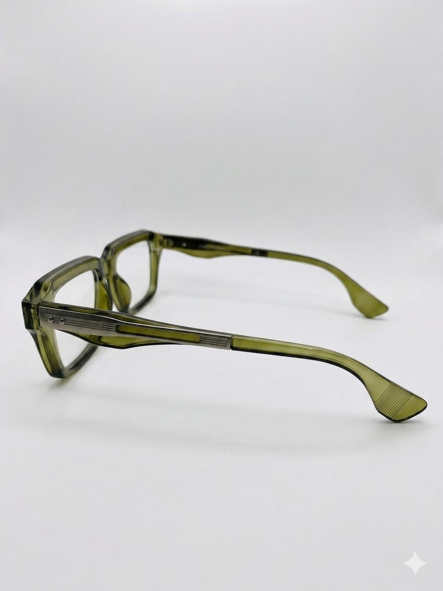MONTURA Vista en Acetato Translúcido Verde Oliva con Alma Metálica