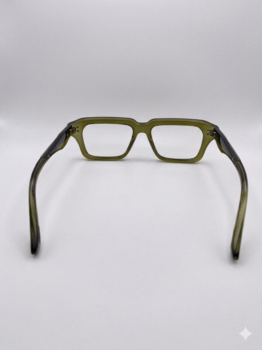 MONTURA Vista en Acetato Translúcido Verde Oliva con Alma Metálica