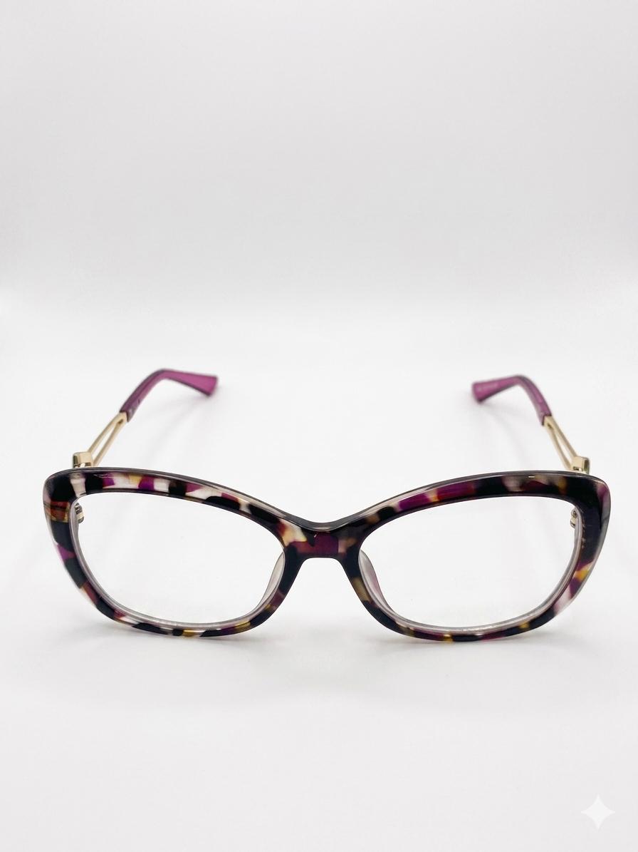 Lentes Ópticos de Carey Púrpura con Va