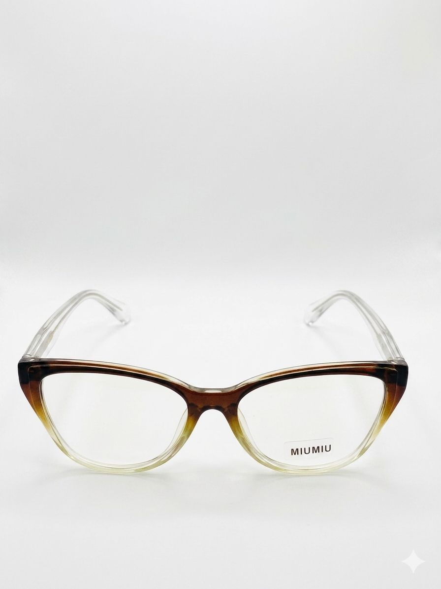 Montura Oftálmica Miu Miu Cat-Eye – Carey Degradado