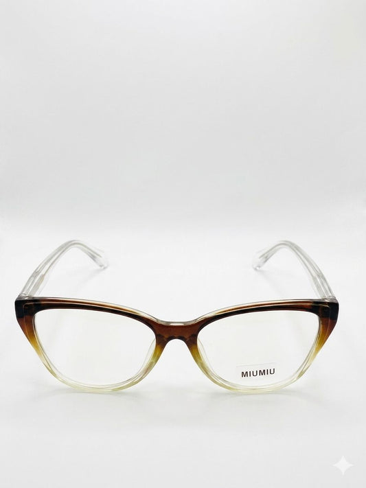 Montura Oftálmica Miu Miu Cat-Eye – Carey Degradado