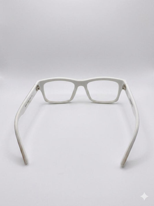 Gafas de Vista Diesel de Pasta Blancas con Detalles Rojos (Montura Cuadrada)