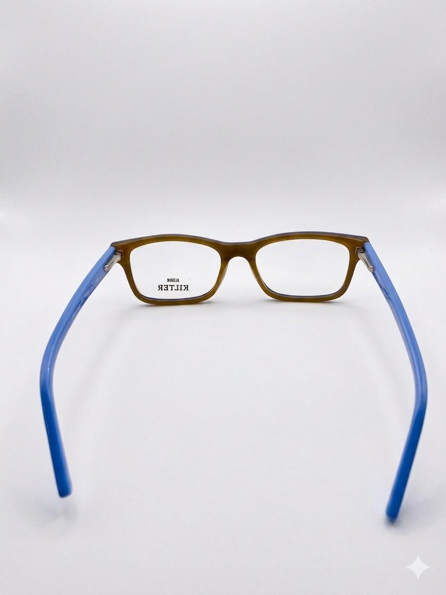 Gafas Graduadas Altair Kilter – Montura Rectangular Ocre y Azul Celeste