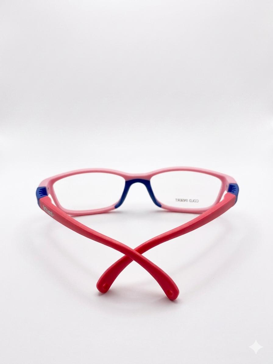 Gafas Graduadas Infantiles K'nex – Montura Flexible de Alta Resistencia Rosa y Azul
