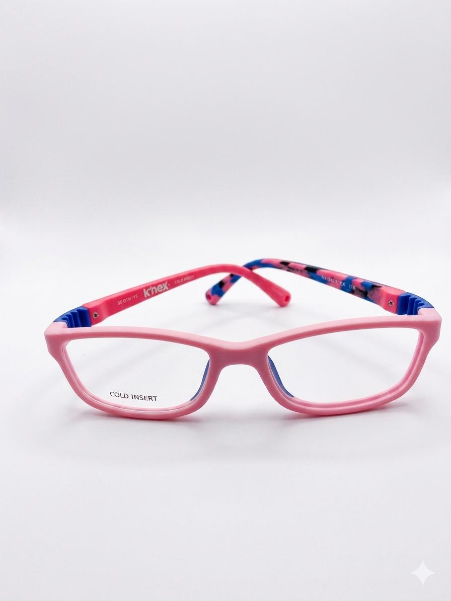 Gafas Graduadas Infantiles K'nex – Montura Flexible de Alta Resistencia Rosa y Azul
