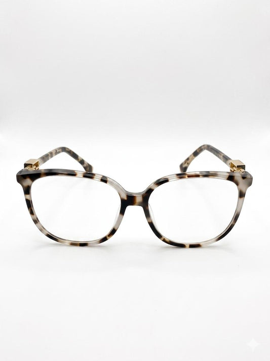 Gafas Oftálmicas Fendi - Montura de Carey con Detalles Dorados