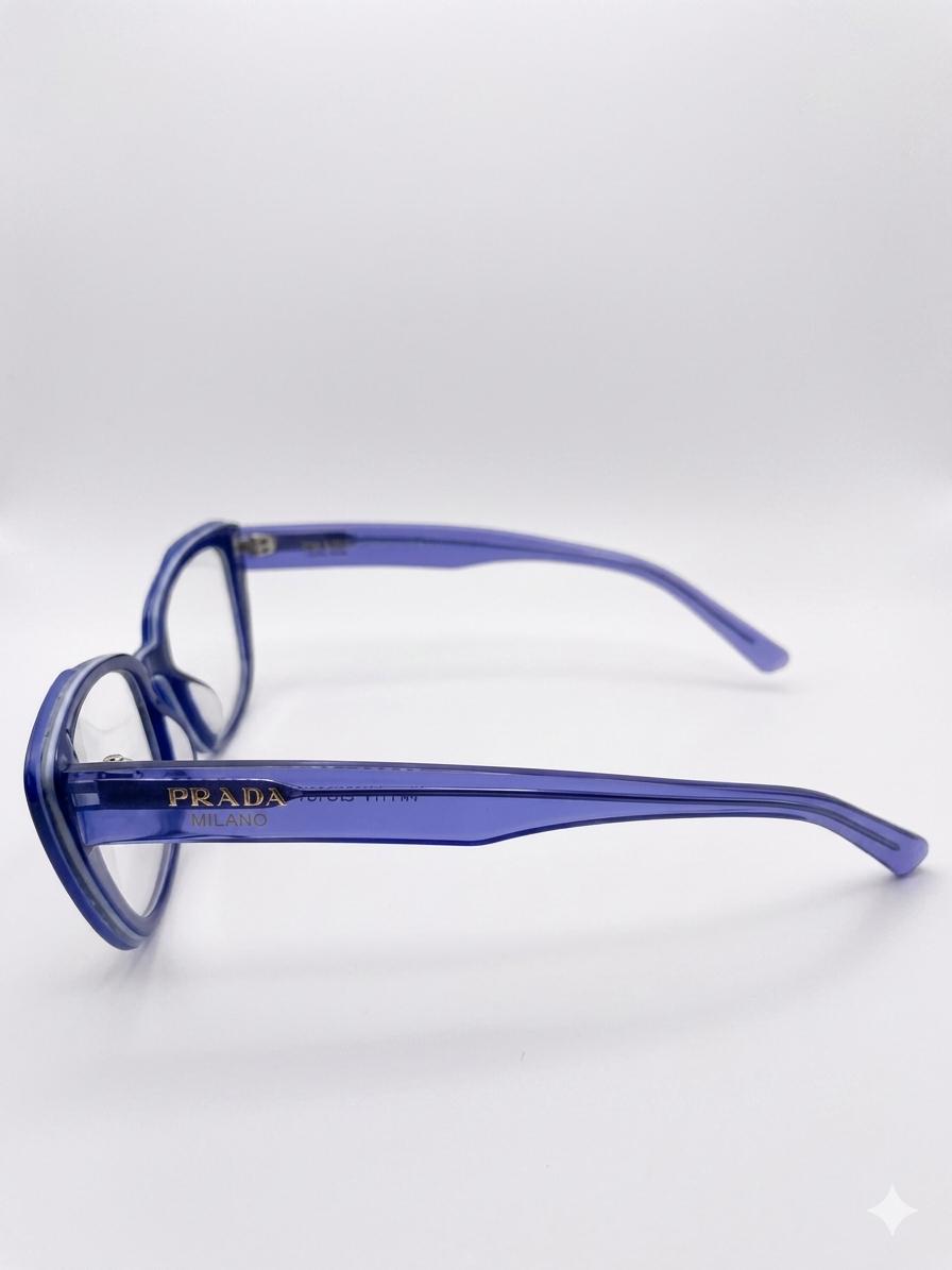 Lentes de Sol / Monturas Ópticas Prada Milano – Estilo Cat-Eye Color Morado