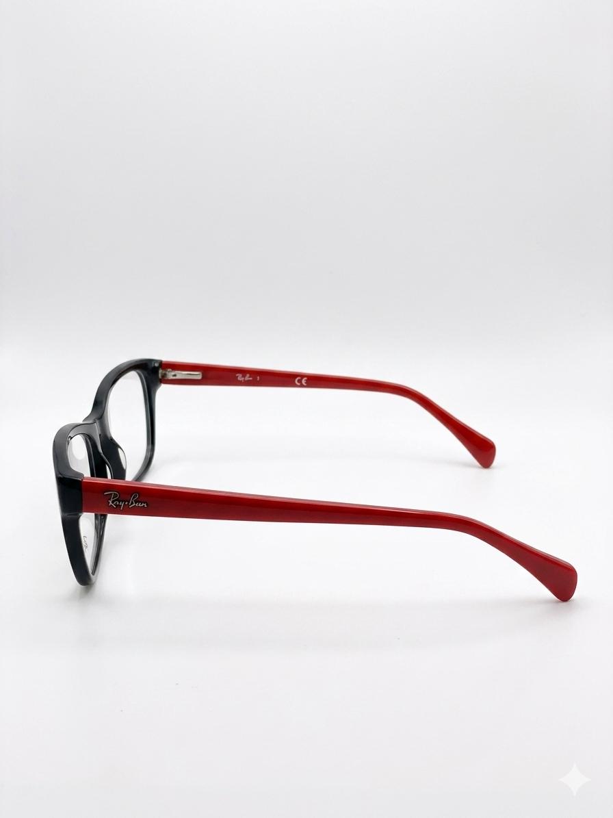 Oftálmico Ray-Ban Cat-Eye – Negro y Rojo