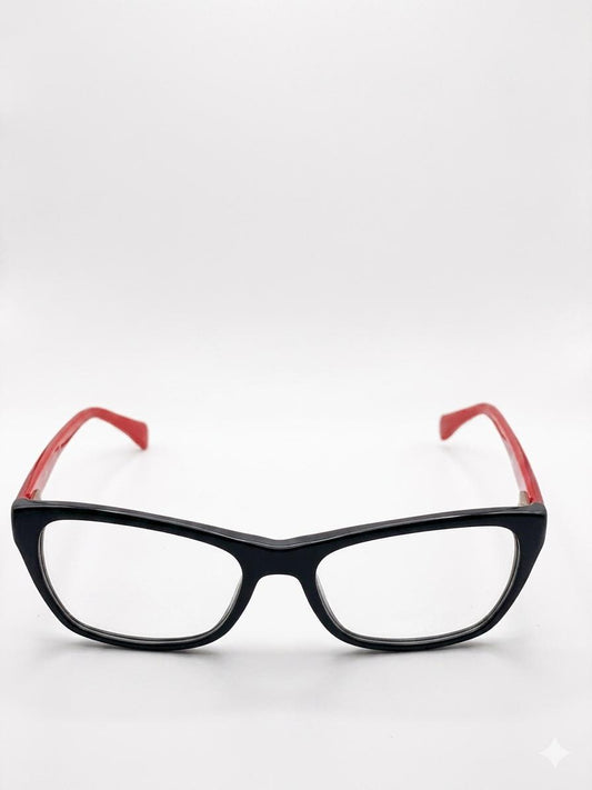 Oftálmico Ray-Ban Cat-Eye – Negro y Rojo