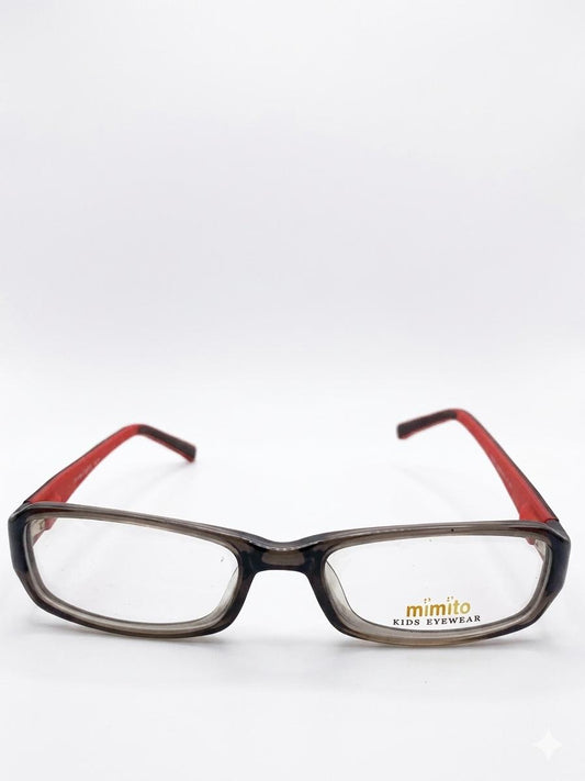 Lentes Ópticos Infantiles Mimito Kids Eyewear – Marco Gris y Rojo con Búho