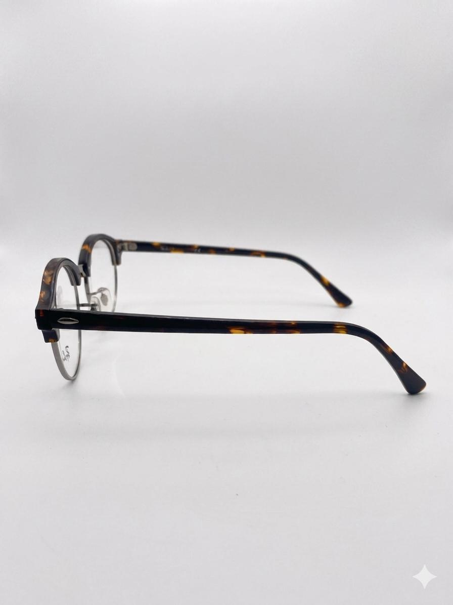 Gafas de Vista Ray-Ban Clubround (Estilo Carey y Plata)e