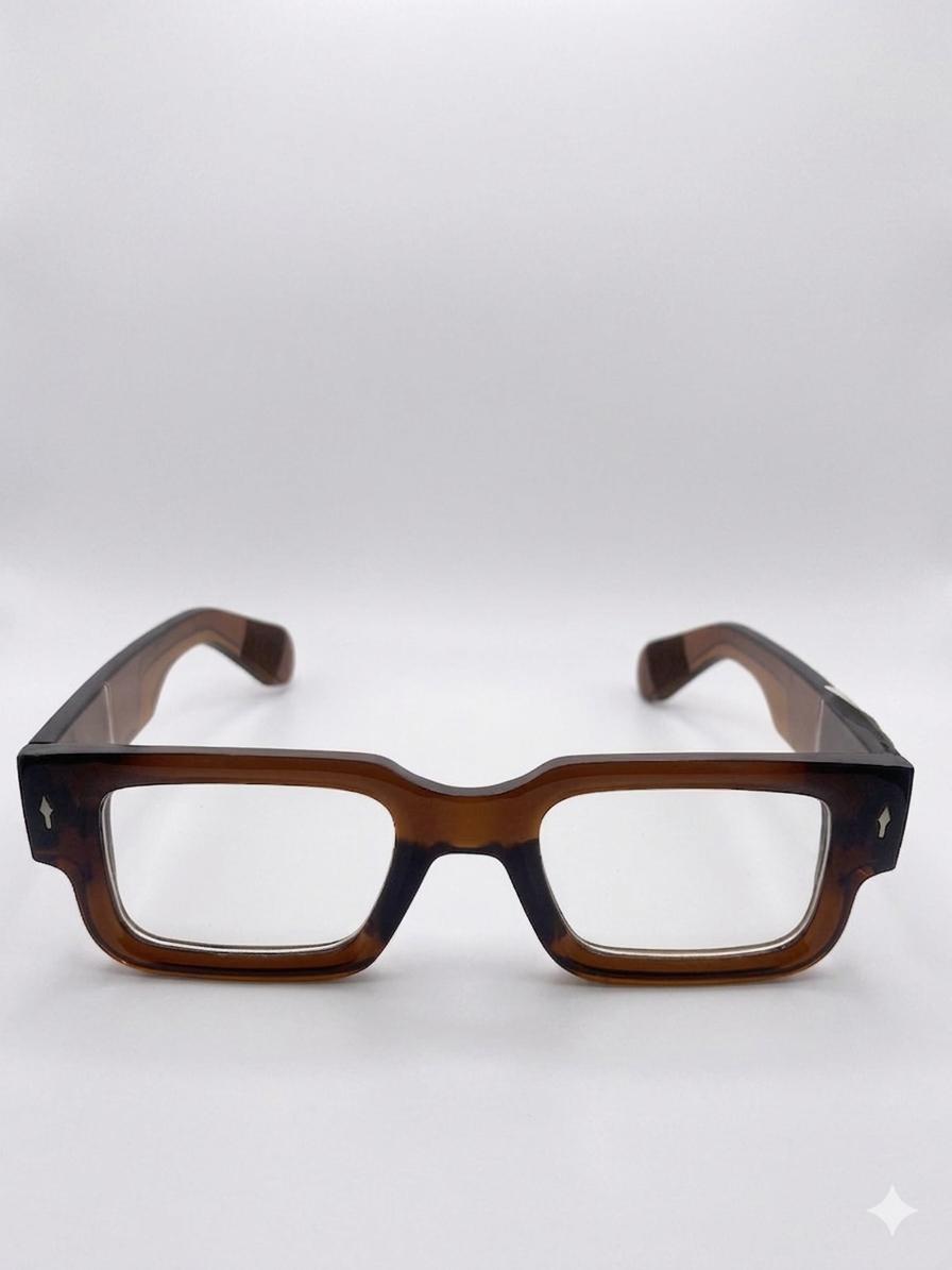 Montura Premium Retro Acetate – Elegant Brown