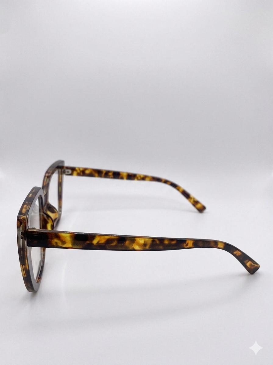 Lentes de /Lectura Estilo Cat-Eye Cuadrado en Carey Multicolor – Modelo Opticruz Express