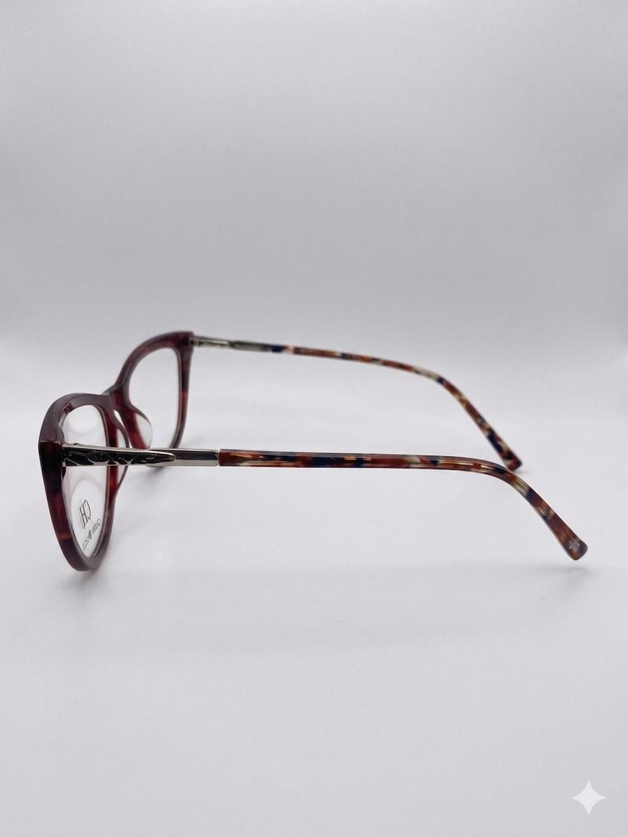 Gafas de Vista Ocho y Medio • Estilo Cat-Eye con Textura de Reptil
