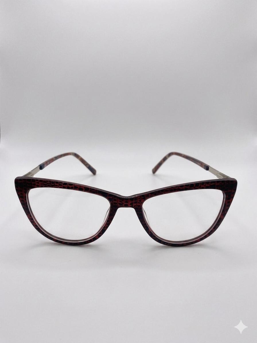 Gafas de Vista Ocho y Medio • Estilo Cat-Eye con Textura de Reptil