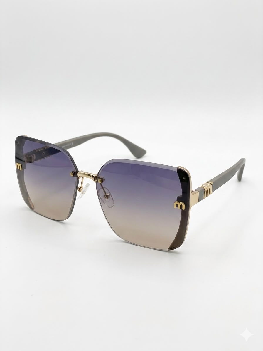Gafas de Sol Miu Miu con Detalle de Glitter y Logotipo