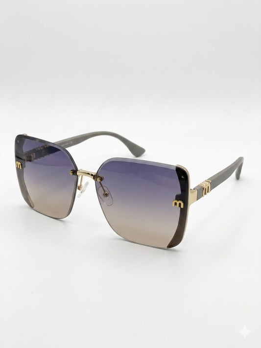 Gafas de Sol Miu Miu con Detalle de Glitter y Logotipo