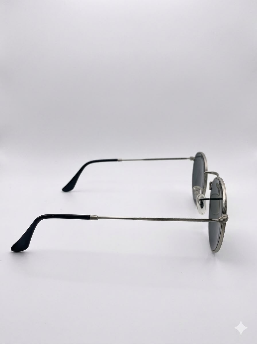 Lentes de Sol Ray-Ban Estilo Redondo Clásico con Montura Metálica.