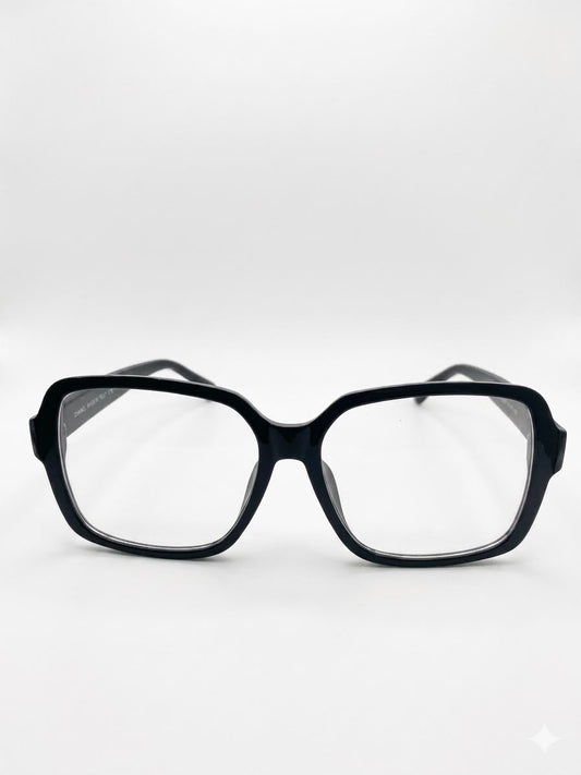 Gafas de vista Chanel en color negro con detalle dorado