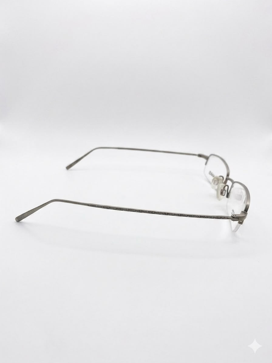 Lentes oftálmicos Jeff Banks London, armazón metálico de acero inoxidable.