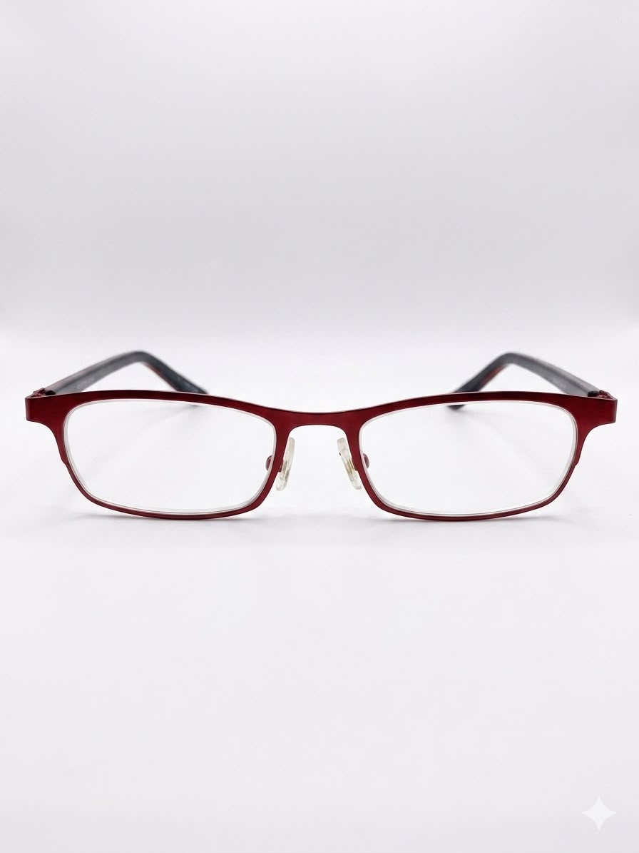Montura de Gafas Elegantes en Tono Borgoña - Diseño Minimalista