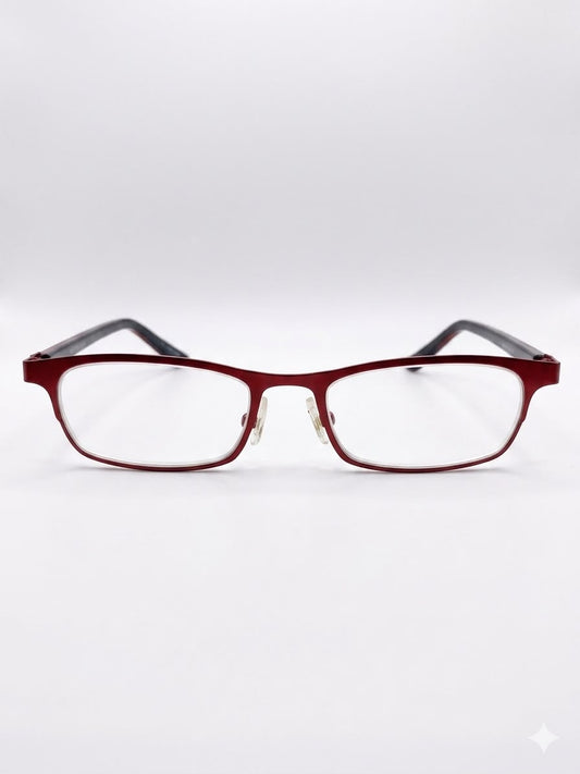 Montura de Gafas Elegantes en Tono Borgoña - Diseño Minimalista