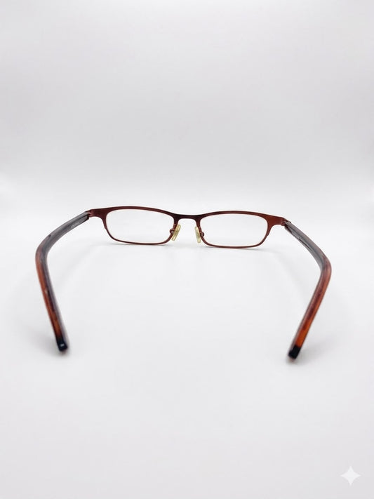 Montura de Gafas Elegantes en Tono Borgoña - Diseño Minimalista