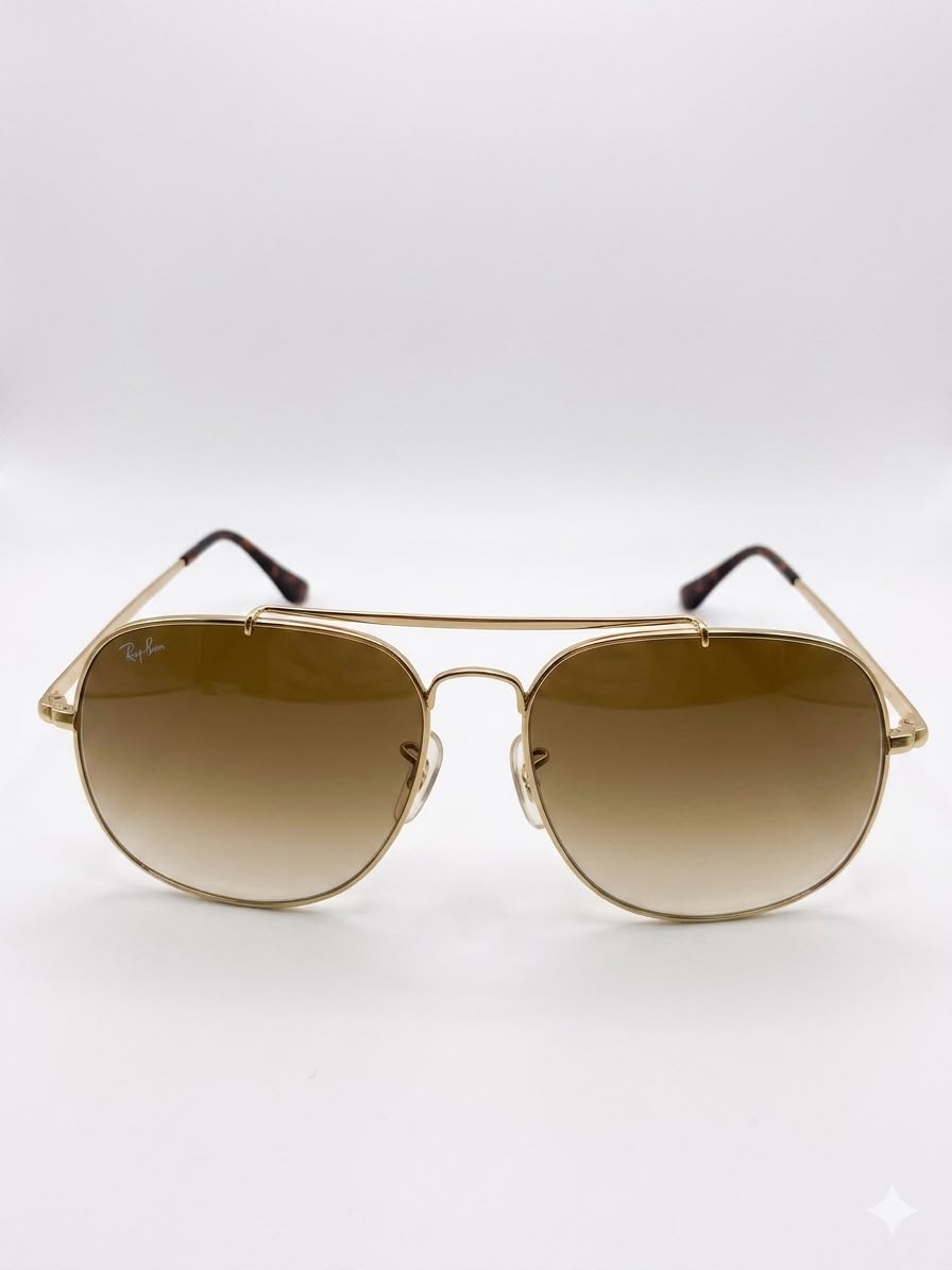 Gafas de sol estilo aviador Ray-Ban en tono dorado