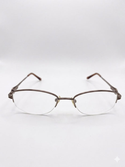 Armazón Oftálmico Marca "Fleur de Lis" - Estilo Semial Aire (Semi-Rimless) de Titanio