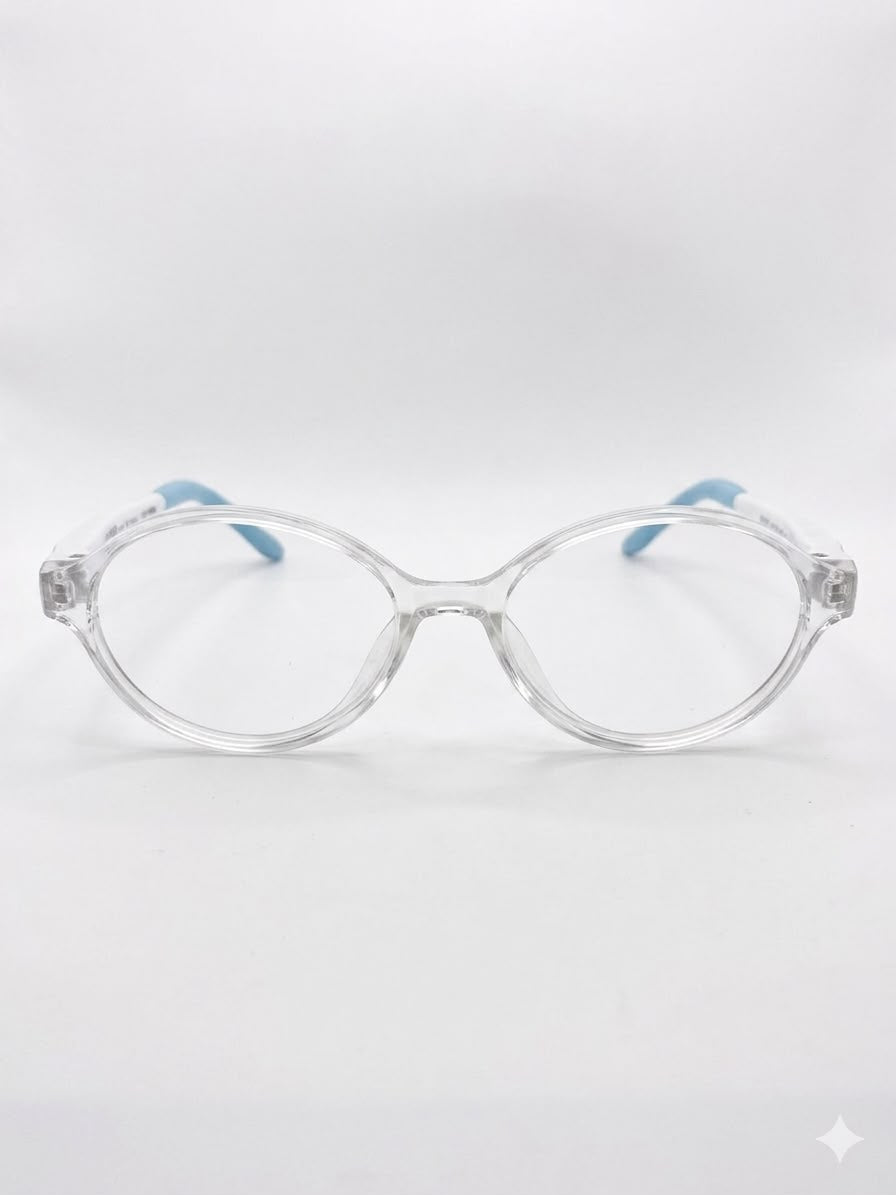 Lentes Oftálmicos Infantiles "Voir Plus" con Varillas Flexibles (Transparentes/Azules