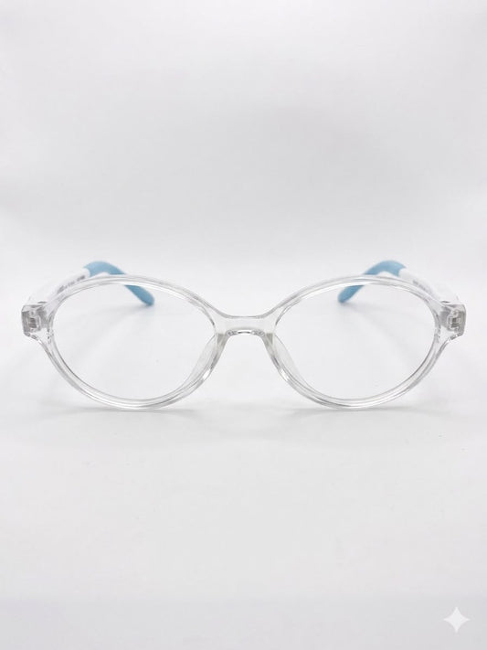 Lentes Oftálmicos Infantiles "Voir Plus" con Varillas Flexibles (Transparentes/Azules