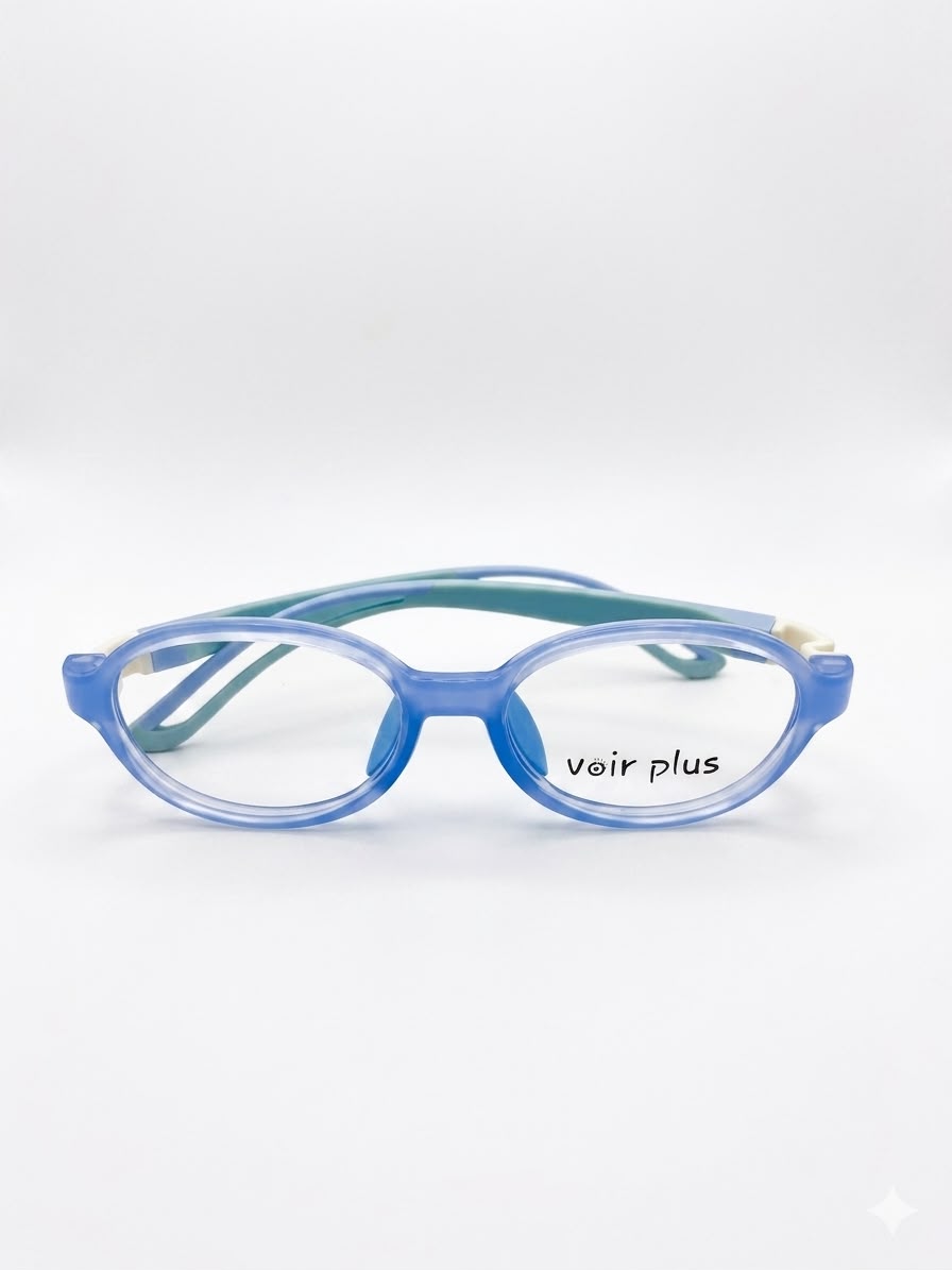 Lentes Oftálmicos Infantiles "Voir Plus" - Montura Flexible Azul y Verde