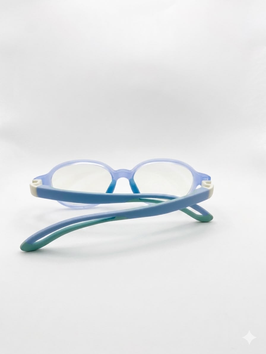 Lentes Oftálmicos Infantiles "Voir Plus" - Montura Flexible Azul y Verde