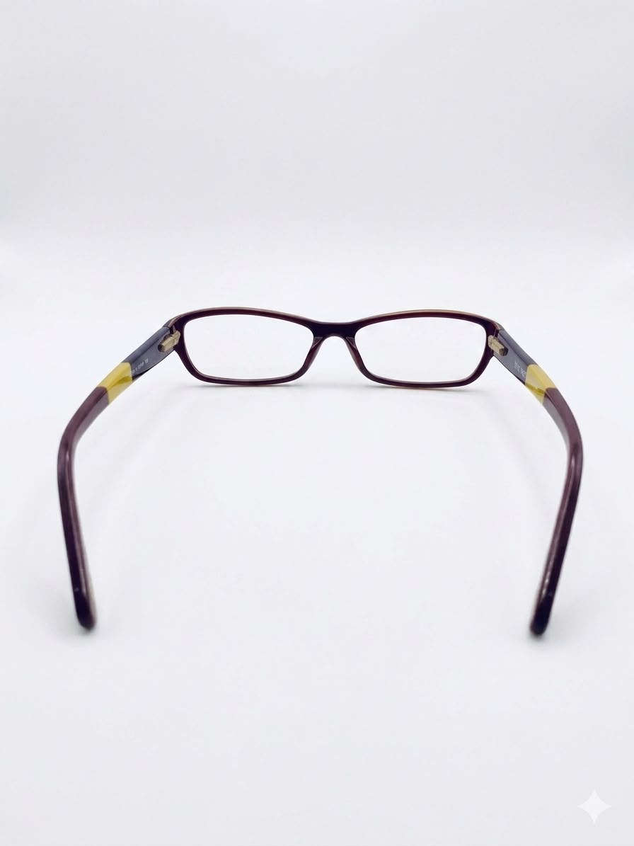 Armazón para lentes Nine West, bicolor (bordó/morado y amarillo)