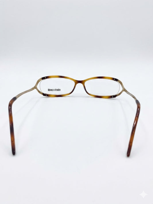 Lentes de Medida Roberto Cavalli – Marco de Carey y Dorado con Patrón de Serpiente