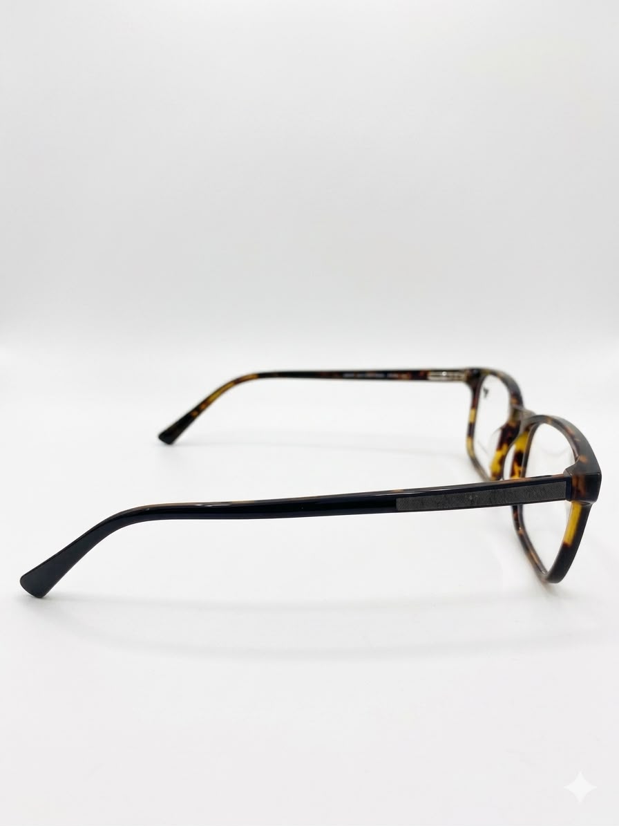 Gafas de ver Joseph Abboud con diseño de carey y frente azul.