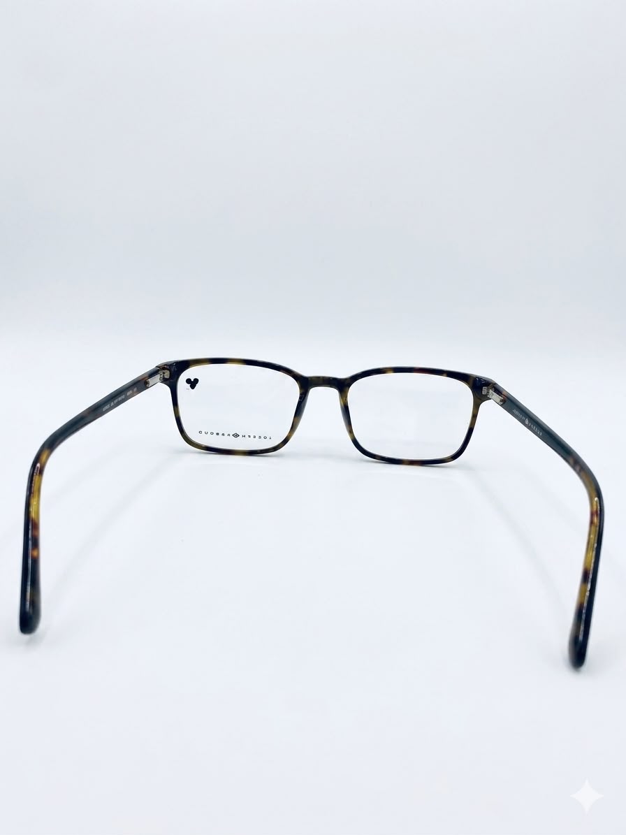 Gafas de ver Joseph Abboud con diseño de carey y frente azul.