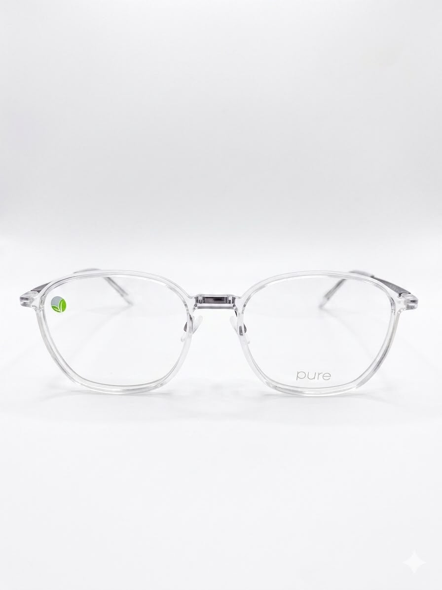 Lentes de Montura Transparente Estilo "Pure"