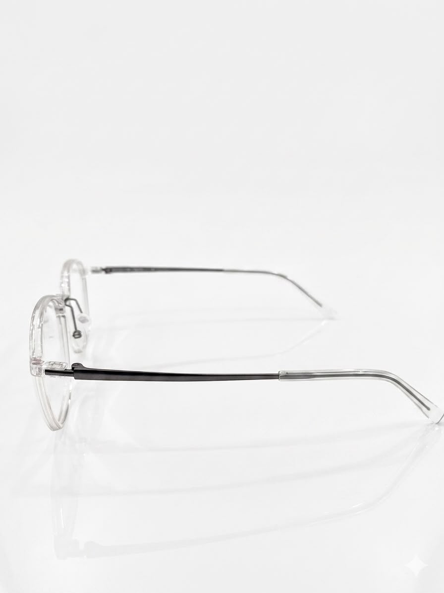 Lentes de Montura Transparente Estilo "Pure"