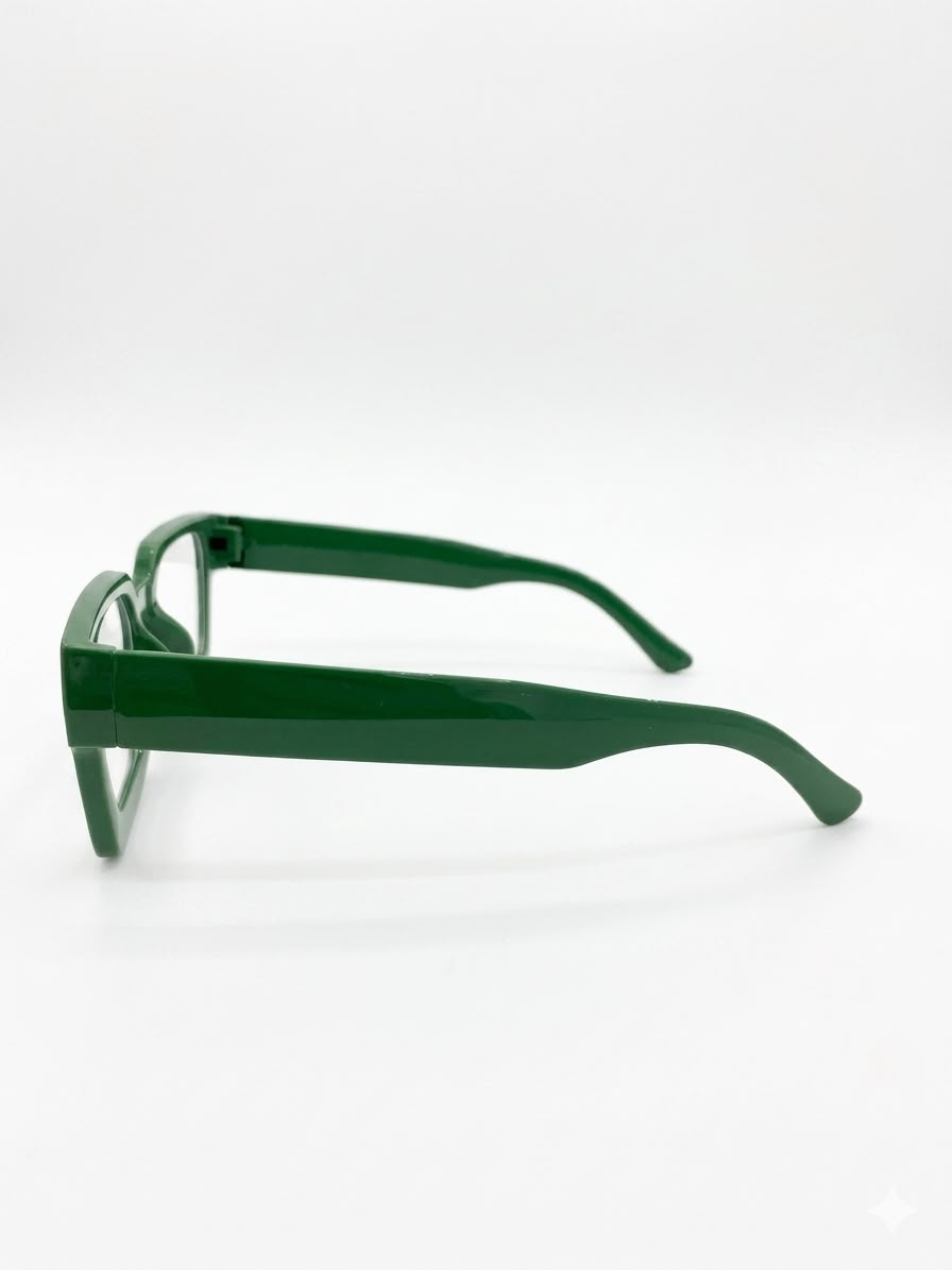 Lentes Oftálmicos Montura Verde Cuadrada