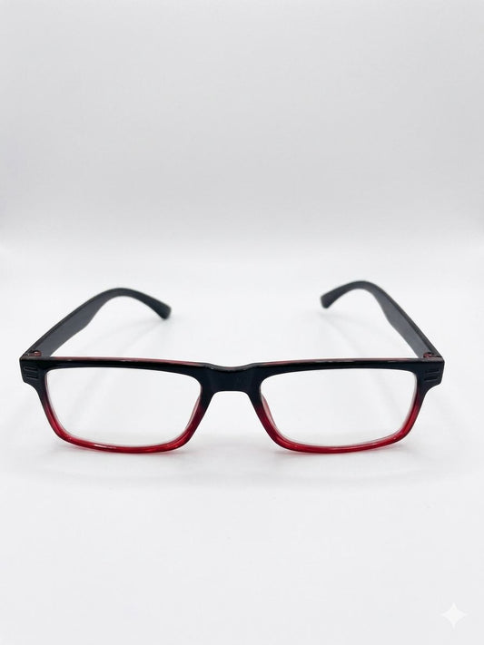 Gafas de lectura bicolor (Negro/Rojo) de alta calidad