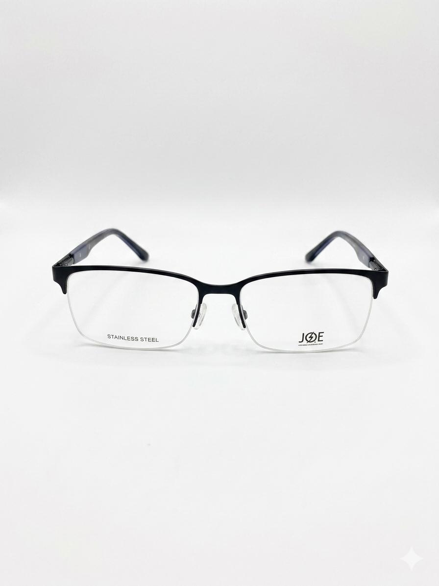Gafas graduadas Joe Joseph Abboud estilo semi-al aire en acero inoxidable