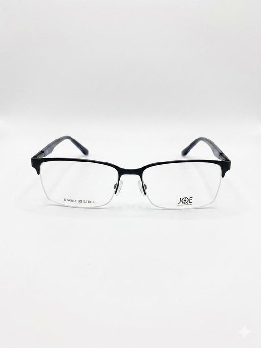 Gafas graduadas Joe Joseph Abboud estilo semi-al aire en acero inoxidable