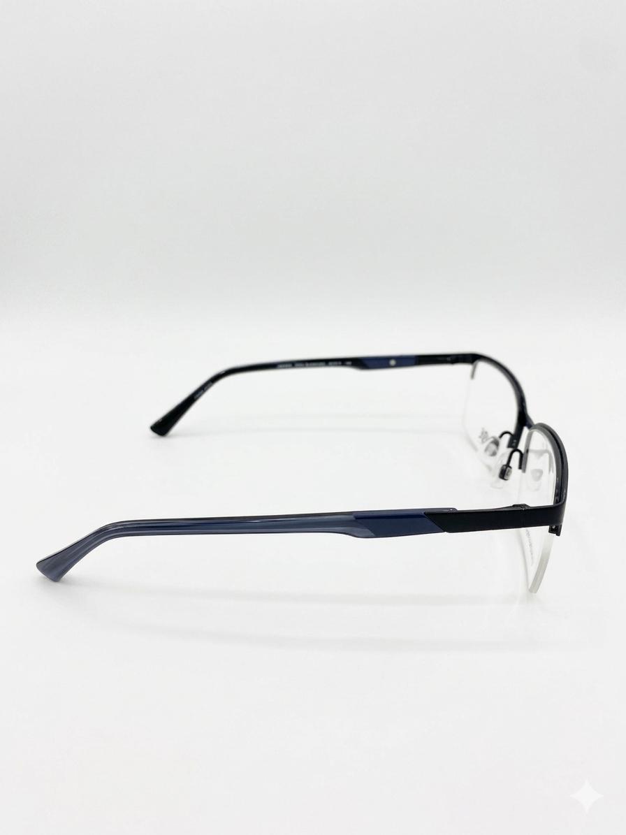 Gafas graduadas Joe Joseph Abboud estilo semi-al aire en acero inoxidable