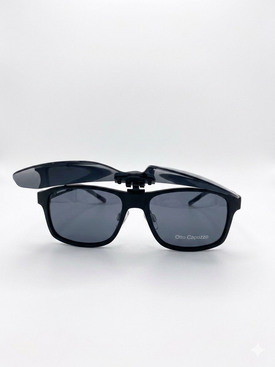 Gafas Clip-On Otto Capuzzo – Estilo Versátil con Protección Solar Instantánea