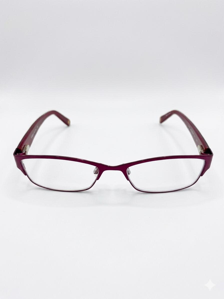 Lentes graduados Anne Klein de diseño clásico en tono borgoña.