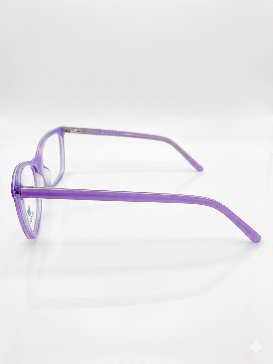 Armazón Oftálmico Glowe en Tono Lavanda – Estilo Cat-Eye