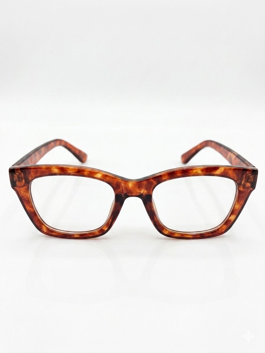 Gafas de Lectura Estilo Carey con Montura Cuadrada - Diseño Clásico